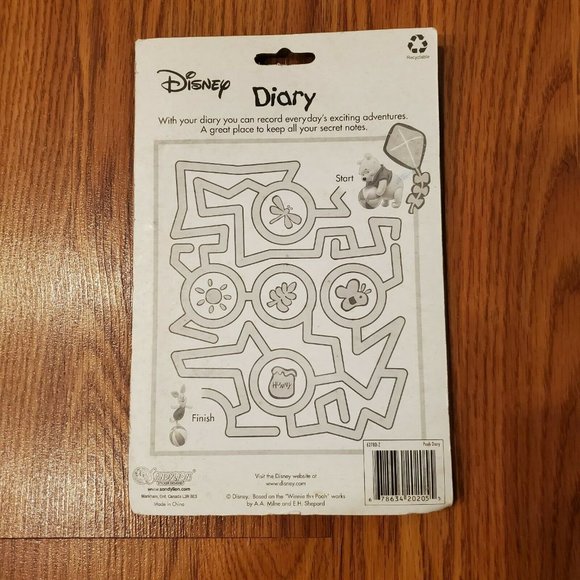 Vintage 90s Winnie The Pooh My Diary Disney New Rare Notebook Journal Piglet - Picture 3 of 3